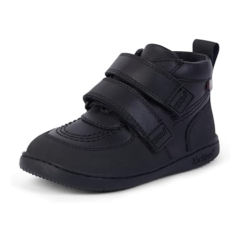 Kickers Playflex Hi Vel Leather School Shoes Cover