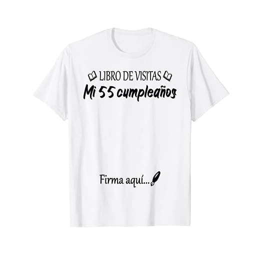 55 Cumpleaños 55 Años Diseño Divertido Libro de Visitas Camiseta