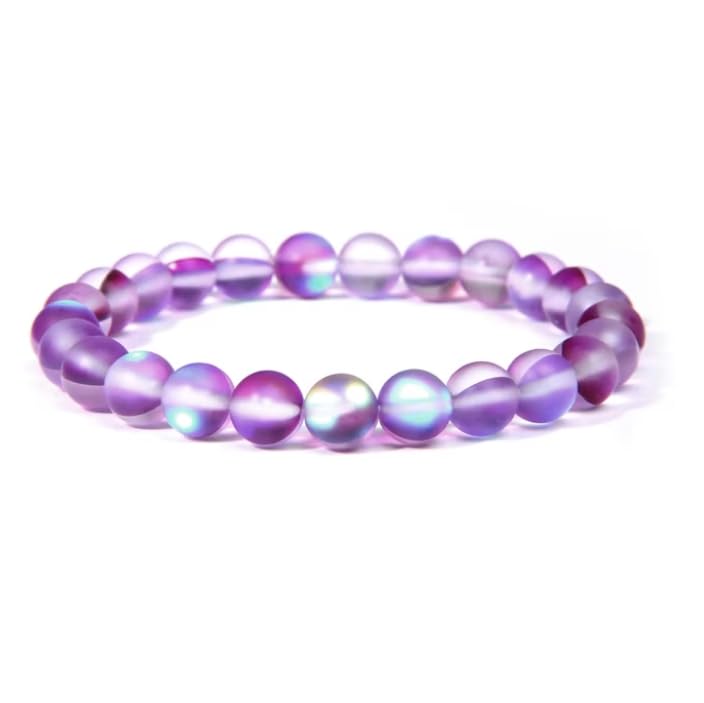 Bracelet rose lave noire en quartz et oeil de chat le cadeau idéal en pierre naturelle