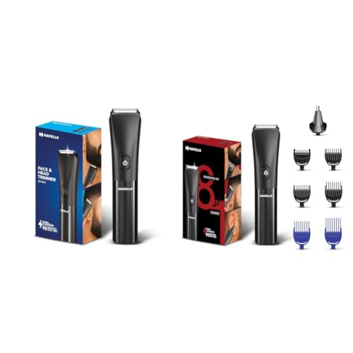 Image of Havells Beard & Hair 7 in 1 Trimmer + 8 in 1 Grooming Kit (Combo Pack of 2)