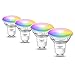 Produktbild Lepro GU10 Smart Lampe RGBW, Wlan Alexa Glühbirnen, Wifi LED Leuchtmittel, 4.5W = 50W, RGB und Dimmbare Weiß, Dimmbar per App oder Sprache, Kompatibel mit Alexa Echo, Google Home, 4 Pack