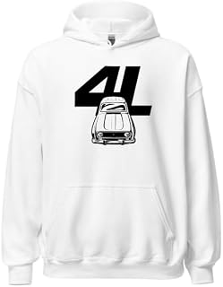 SISIDSI DSGN - Sudadera de coche R4 vintage para entusiastas de los coches antiguos, estilo retro y espíritu auto clásico atemporal