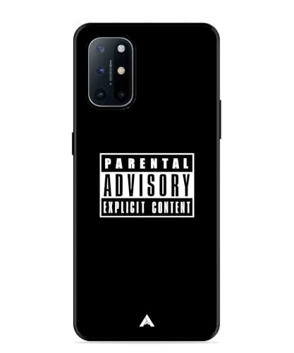 Image of Premium Explicit Case for Oneplus 8T Soft-Touch Metal TPU Back Cover, Shockproof, Designer, Aesthetic Mobile Phone Case (Glossy Finish)
