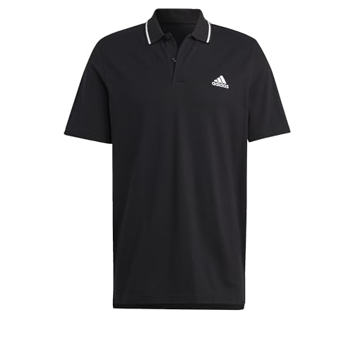 Adidas Herren Essentials Piqué Small Logo Polo Shirt, Black, S