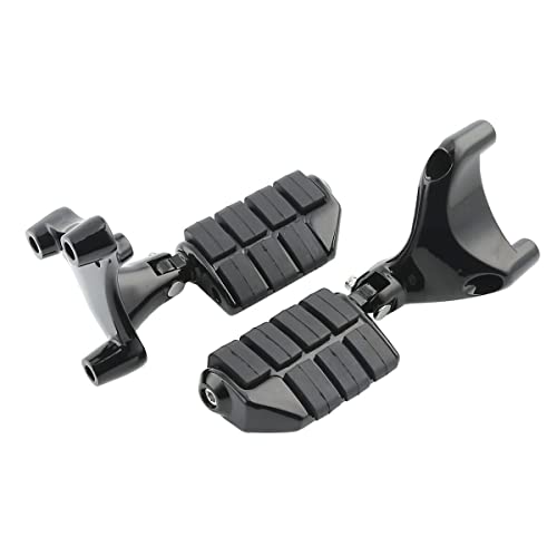 Datuihan Foot Pegs Mounting Bracket (Pair Footpeg W/Mounting Brackets) (Aluminum & Rubber) #TOP3
