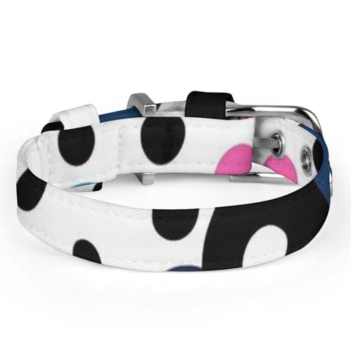 Collier réglable à pois blancs : fini les colliers trop grands pour chats