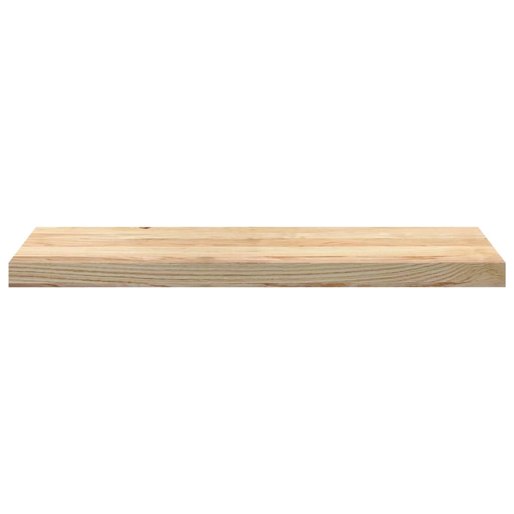 Juego de 2 peldaños de madera maciza de roble 80 x 25 x 2 cm, peldaños de madera sin tratar para renovación de escaleras y alféizar de ventana, robustos peldaños de roble finamente pulido