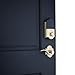 Baldwin 6401.BLFD Evolved Devonshire Left Handed Dummy Full Plate Handleset with, Satin Black