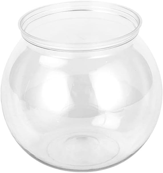 Fish Bowls Round Aquarium Transparent Fish Keeper Fishbowl One-piece Construction Shatterproof Starter Kit Bowls