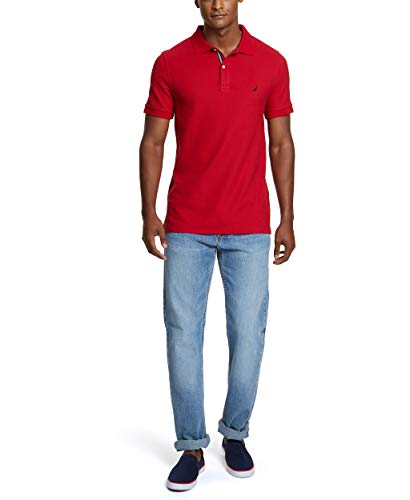 Nautica Men's Slim Fit Short Sleeve Solid Polo Shirt2