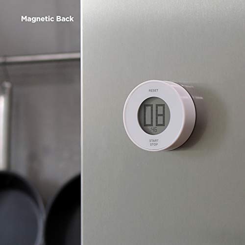 Mooas Dial Cooking Timer, Count Up/Countdown Digital Timer, Kitchen Timer, Loud Alarm, Big Digits, Magnetic Timer, Ideal For Cooking, Studying, Exercising, Working #TOP2