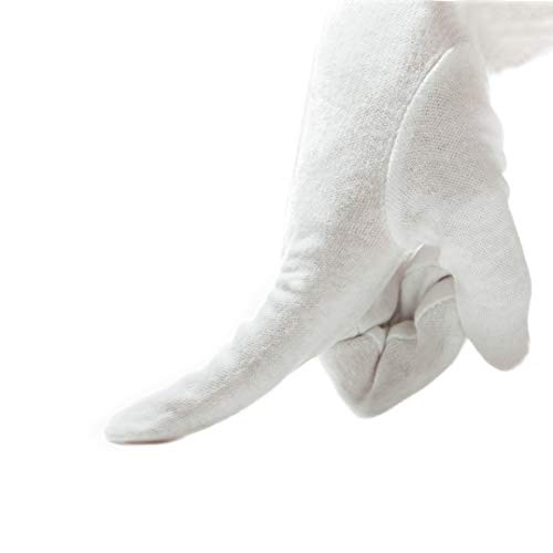 Preisvergleich Produktbild 6 Paar Therapie-Handschuhe, feuchtigkeitsspendend, aus atmungsaktiver und leichter Baumwolle, für Damen und Herren. Geeignet für leichte Arbeiten.