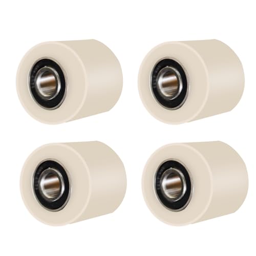 Roulettes de transpalette 80x70 mm en nylon lot de 4 avec roulements de 20 mm
