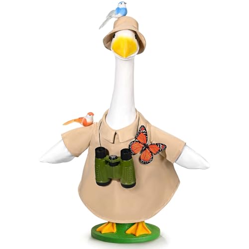 JcHrmers Bird Watching Porch Goose Outfits Lawn Porch Goose Clothes,
