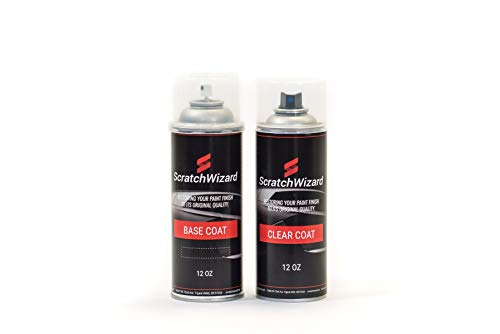 ScratchWizard Automotive Spray Paint intended for Cadila XTS 2016 (WA636R/17/GAN) Switchblade Silver Pearl (Spray Paint + Clear Coat)