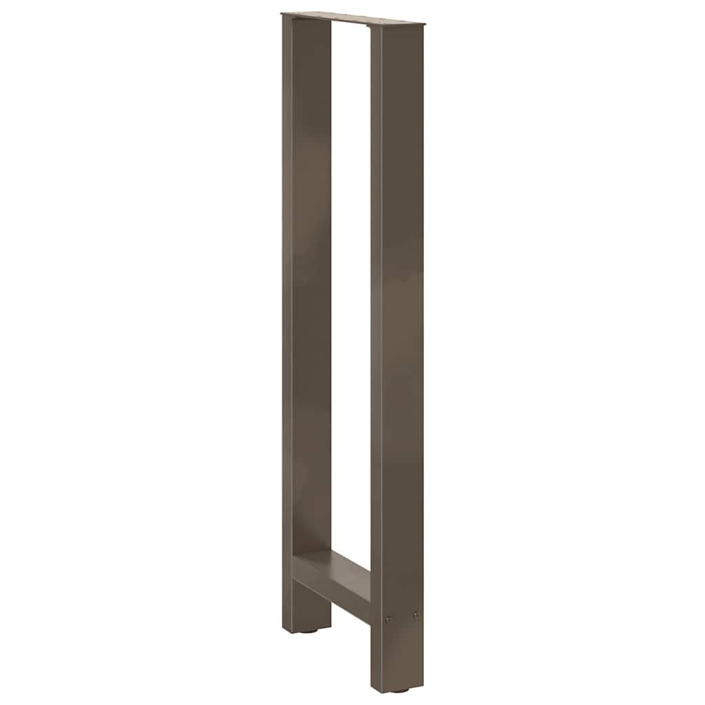 vidaXL Patas para Mesa de Bar de Acero Natural (2 Unidades, 40 x 110-111 cm)