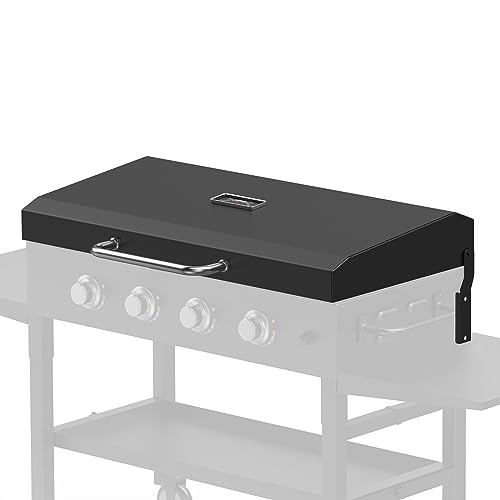 Image of SafBbcue Griddle Hinged Lid for Blackstone 36 Inch Grill Griddle Top Accessories, 36 inch Blackstone Griddle Hard Cover Hood with Thermometer