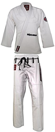 ROLL HARD Brand Economy Brazilian Jiu Jitsu Kimono with Belt - White only (A4)