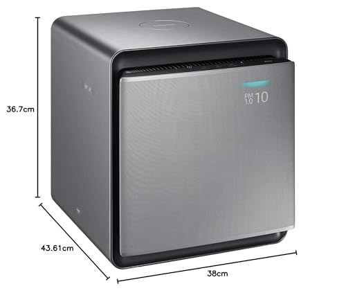 Samsung AX47R9080SS Cube Purificateur d'air avec couverture de 47 m², noir