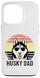 husky dad vintage sunset style festa del papà amante dei cani custodia per iphone 13 pro