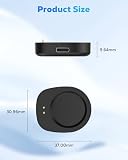 MoKo 2 Pack Magnetic Charger Adapter for Amazfit Helio Strap/T-Rex 3/3 Pro/Ultra 2/Balance/Balance 2/Active Max/Active 3 Premium, Portable Charging Dock Cradle with USB-C Port, No Cable