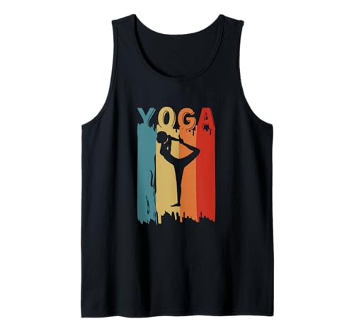 Silhouette de Yoga rétro Vintage Esprit Corps et âme Débardeur