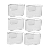 DECOMELODY 6 Stück Teiliges Kühlschrank Organizer aus Hochwertigem Kompakte Mini Hängeboxen zur...