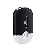 BXT Portable Mute Battery/USB Power Personal Air Condtioner Mini Fan Summer Sports Travel Handheld Bladeless Pocket Air Refrigeration Cooler Home Office Desk Laptop Aroma Diffuser Cooling Fan