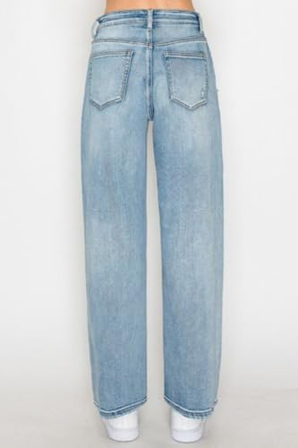 Wax Jean - Distressed Wide Leg Jeans - 903644