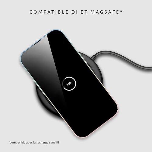 Coque iPhone 16 Pro mince rigide design avec protection caméra, étui imprimé vert menthe - 6