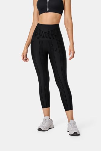 Fanka Powerband Resistance Leggings for Women,7/8 Length–Sculpting Compression with Built-in Bands,Reversible Wear2
