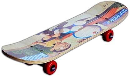 Khushi FabKhushi Fab's Doremon & Nobita Multicolor for Boys and Girls 23 inch x 6 inch Skateboard (Multicolor, Pack of 1)