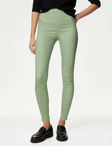 Image of Marks & Spencer Womens Light Wash High Rise Skinny Fit Jegging
