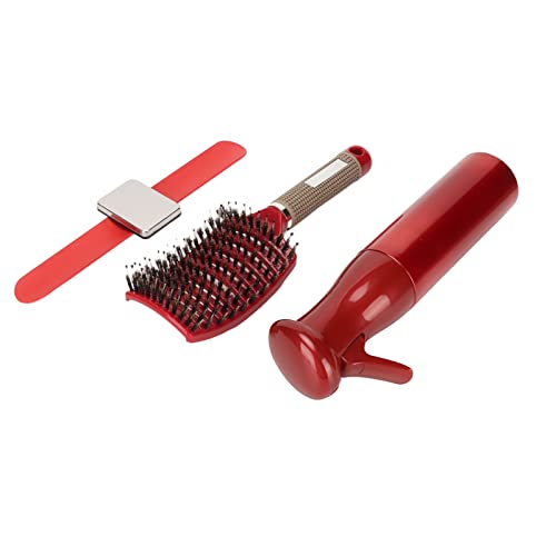 Kit de coiffure brosse à évent incurvée flacon pulvérisateur pince - 4