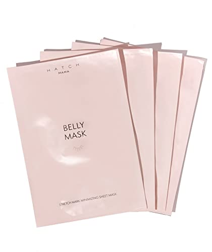 Image of HATCH The Belly Fix - Belly Facial Masks for Pregnancy Stretch Marks Prevention - Hydrating & Fragrance Free Belly Mask for Pregnancy & Postpartum - 4 Pack