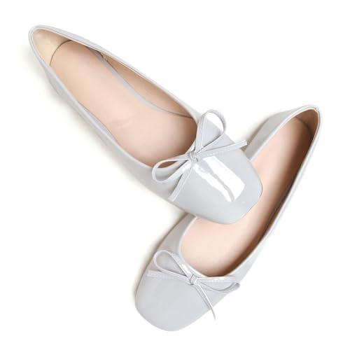 Image of Dear Time Women's Casual Foldable Ballet Flats Square Toe Ballerina Flats Shoes Comfortable