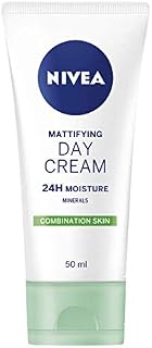 Nivea Oil Free Moisturising Day Cream Pack of 3 (3 x 50 ml), Combination and Oily Skin Moisturiser, Mineral Infused Day Cream, Skin Care Essentials