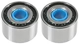 TRQ Driver & Passenger Side Wheel Bearing Set Compatible with 2001-2005 Lexus IS300 2000-2002 Mercedes-Benz E320 1989-1992 Toyota Cressida