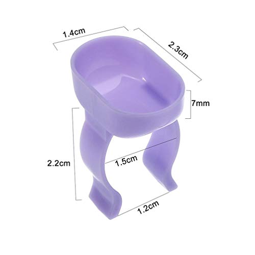 Healifty 100 Pcs DescartÃ¡veis â€‹â€‹AnÃ©is Profhy Dental Copos de Mistura Dedo Dappen AnÃ©is de Col