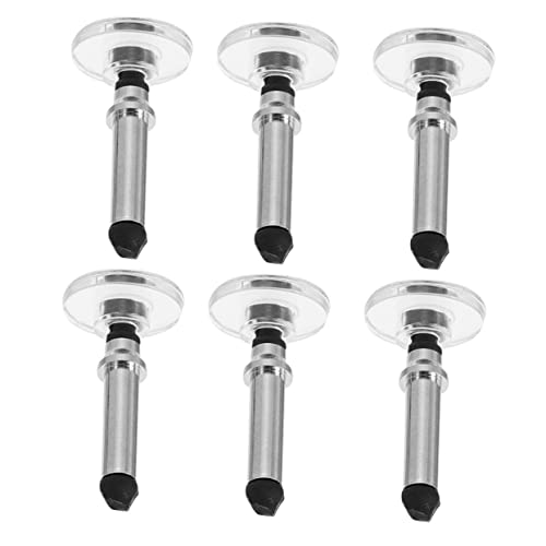 Angoily Tablet Stylus Nibs Replacement 6 Pack Electroplated Round Plate for Touch Screen No Scratch Simple Install