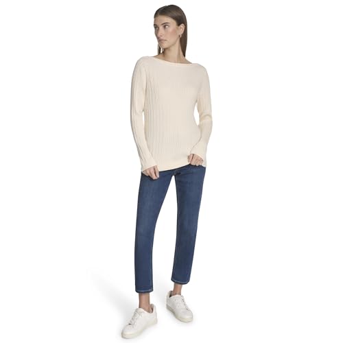 Nautica Women's Long Sleeve Cable Boatneck Sweater2