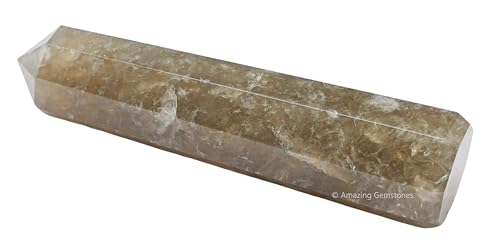 Image of Amazing Gemstone Smoky Quartz Crystal Towers - Natural Healing Crystal Point Obelisk for Reiki Healing and Crystal Grid (3 inch to 4 inch INCH)