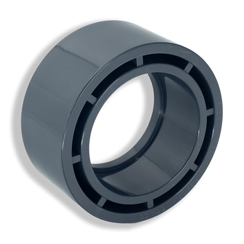 6''x4'' Socket x Socket 6 inch to 4 inch Reducing Bushing Adapter Coupling Connector Fitting Reducer SCH80 UPVC for PVC Pipe