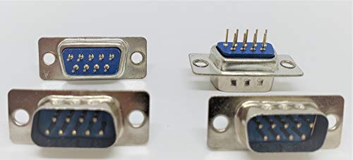 Conector DB9 DIP macho PCB 10 unidades miniatura 6