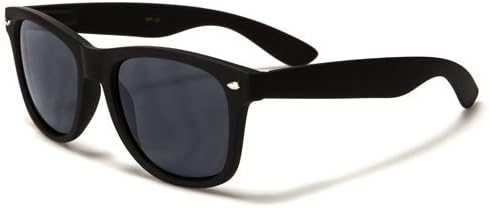 Style Sunglasses Set Black Polarized Large Unisex Outdoor Sports Glasses for Men Women Teens with UVA/UVB Protection Retro 80s Vintage Hipster Eyewear Brand New Wayfarers with Carrying Case