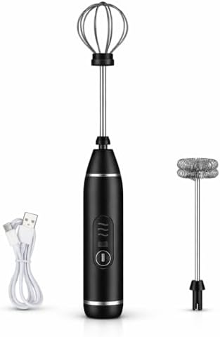 Mini Mixer Elétrico Portátil, 3 Velocidades, Batedor Fouet Inox, ...