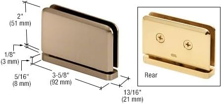 C.R. LAURENCE PPH01BBRZ CRL Brushed Bronze Prima 01 Series Top or Bottom Mount Hinge