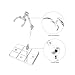 TSY TOOL 18 Pcs of HG144 Action Figure Stand, Display Holder Base, Doll Model Support Stand Compatible with 6