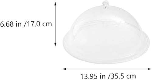 Miniatura 7 de Cabilock 1 unids Cubierta de aislamiento Soporte de pastel con cúpula de vidrio cúpula de fruta cubierta de cristal de la bóveda cubierta de