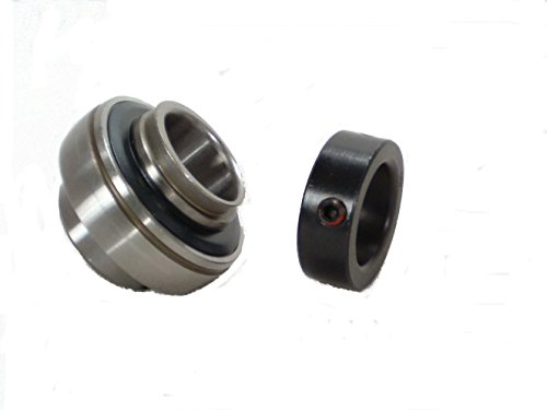 Peer Bearing HC207-22-TRL HC200 Series Insert Bearing, Relubricable, Eccentric Locking Collar, Triple Lip Seal, 1-3/8